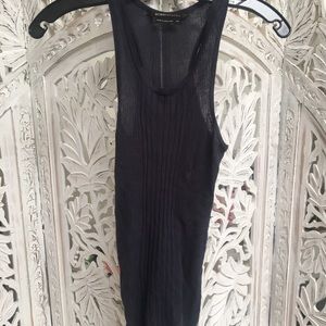 Bcbg Max Azria Silk Rib Knit Tank Top